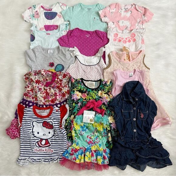 18 Months Baby Girl Summer Clothes LOT - Picture 1 of 9